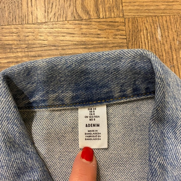 Denim jacket with jewelled detail - H&M - like condition - Picture 2 of 3